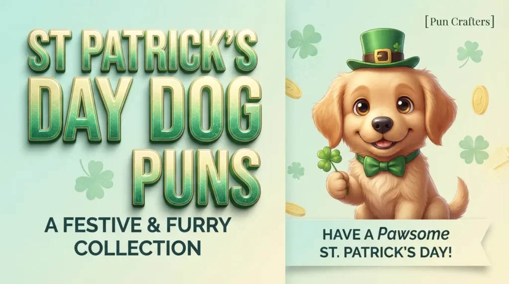 st patrick's day dog puns