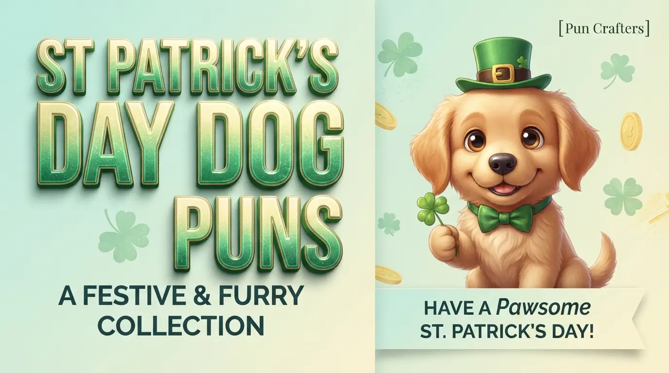 st patrick's day dog puns
