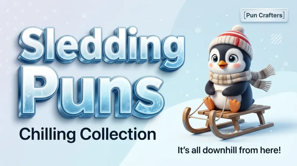 sledding puns