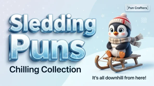 sledding puns